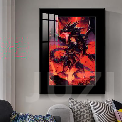 【週邊】橘子工作室－遊戲王 真紅眼黑龍 裝飾畫3