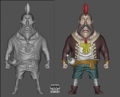 【海賊王】YZ工作室-海賊私車系列 達旦一家4