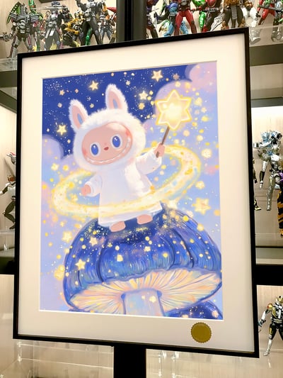 【週邊】星空工作室-星星拉布布 LABUBU潮流藝術版畫動畫二次元裝飾畫3