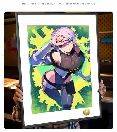 【週邊】皇呱－電馭叛客：邊緣行者 露西 裝飾畫1