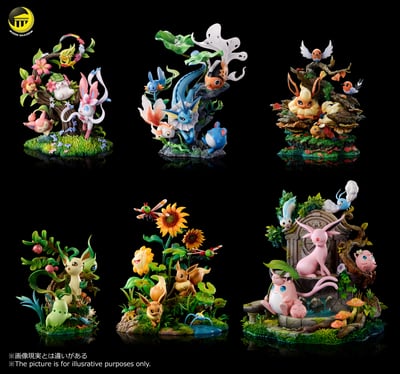 【寶可夢】月影殿－自然系列 太陽伊布 胖丁家族場景8