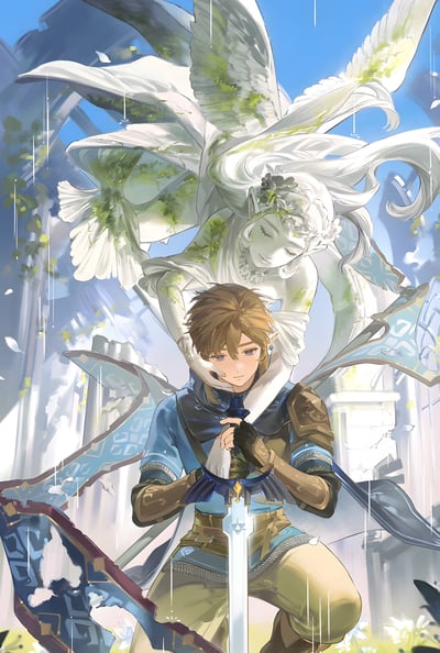 【週邊】H2工作室－薩爾達傳說 林克 裝飾畫3