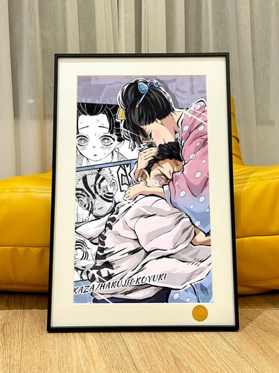 【週邊】星空工作室-漫格狛治戀雪 鬼滅之刃無限城篇Hakuji猗窩座Akaza裝飾畫2