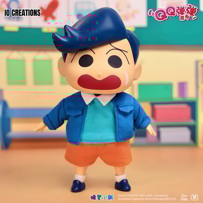 【正版授權】IO CREATIONS-蠟筆小新 QQ彈彈系列 風間 軟膠可動玩偶5