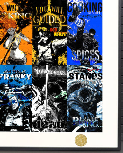 【週邊】H2工作室-爆熱草帽團 海賊王路飛索隆娜美喬巴羅賓山治動漫二次元裝飾畫4