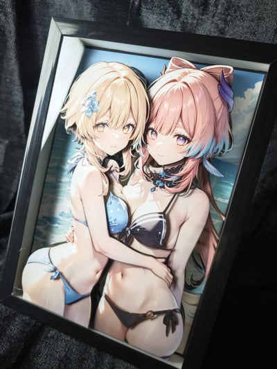 【週邊】泥棒貓工作室-極簡立體裝飾畫 D9-001 螢&珊瑚宮心海4