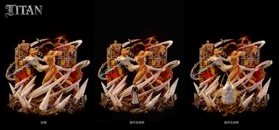 【進擊的巨人】TITAN工作室-大型巨人 第一彈 戰錘巨人VS進巨21