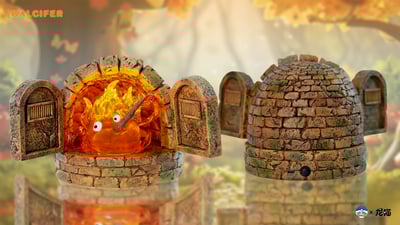 【宮崎駿】Hit Face Studio 砸臉工作室 x 龍喵-宮崎駿系列 第二彈 壁爐裡的卡西法5