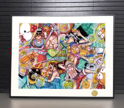 【週邊】H2工作室－海賊王 午睡草帽團 裝飾畫2