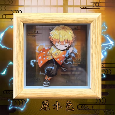 【週邊】凹凸Panda工作室－鬼滅之刃 我妻善逸 紙藝立體掛畫3