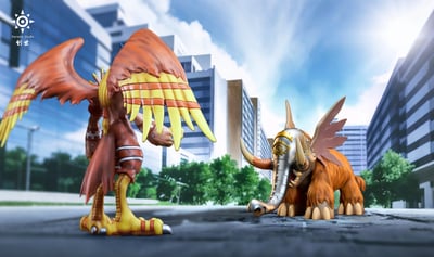 【數碼寶貝】創世工作室-吸血魔篇 長毛象獸1