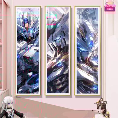 【週邊】阿喵畫社-鋼彈大豎三宮格1