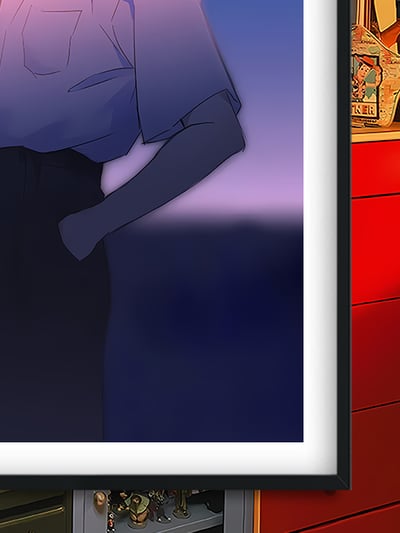 【週邊】巴洛克－新世紀福音戰士 和平鴿渚薰 裝飾畫＆冰箱貼3