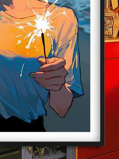 【週邊】巴洛克－電鋸人 蕾塞篇 煙花蕾塞 裝飾畫 & 冰箱貼3