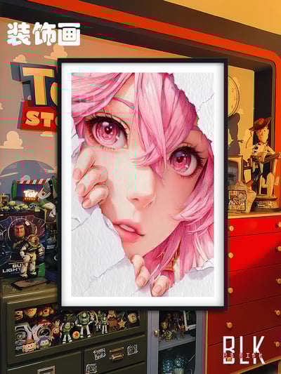 【週邊】巴洛克－原神  紙張八重神子 裝飾畫 & 冰箱貼1