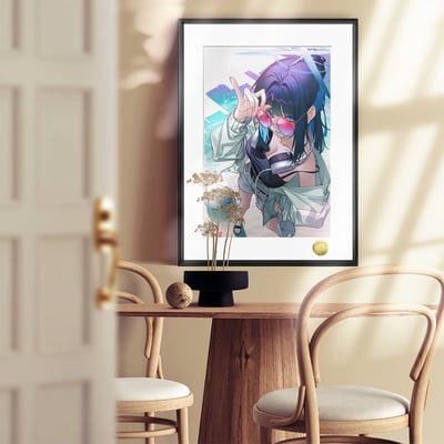 【週邊】皇呱－蔚藍檔案 酷颯紗織隊長 裝飾畫3