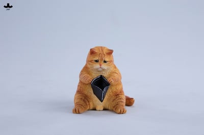 【正版授權】JXK－錢包空空貓14