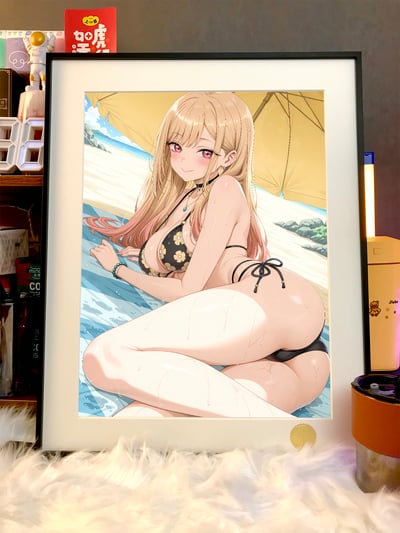 【週邊】星空工作室－戀上換裝娃娃 沙灘喜多川 海夢 裝飾畫3