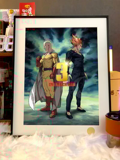 【週邊】星空工作室-埼玉餓狼 一拳超人第三季一擊男ONEPUNCHMAN動畫裝飾畫2