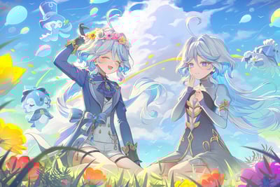 【週邊】H2工作室－原神 水神 芙寧娜 裝飾畫3