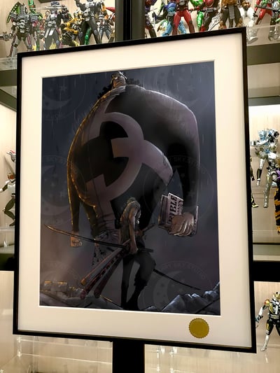 【週邊】星空工作室－海賊王 索隆vs大熊 裝飾畫2