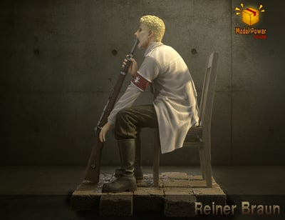 【進擊的巨人】Model Power studio-私定系列 巨人 第9彈 萊納吞槍 名場面3