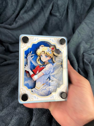 【週邊】萌萌匠-美少女戰士水冰月月野兔3D立體卡磚擺台裝飾畫1