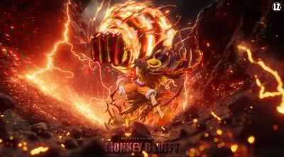 【海賊王】LZ Studio-路飛全形態共鳴 第四彈 三檔業火路飛1