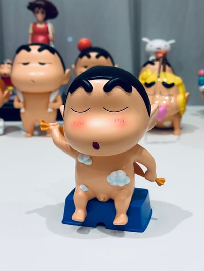 【蠟筆小新】動感光波-洗澡小新&洗澡小葵（海外現貨）5