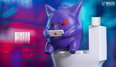 【寶可夢】牛子工作室-趣味耿鬼 第7彈 摸魚耿鬼 馬桶耿鬼1