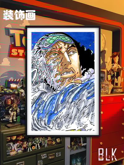 【週邊】巴洛克－海軍三大將 裝飾畫 & 冰箱貼3