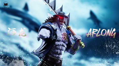 【海賊王】Black studio 小黑工作室-魚人系列 第二彈 中年阿龍 青年阿龍6