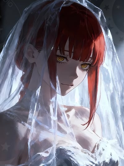 【週邊】星空工作室－鏈鋸人 花嫁瑪奇瑪 裝飾畫3