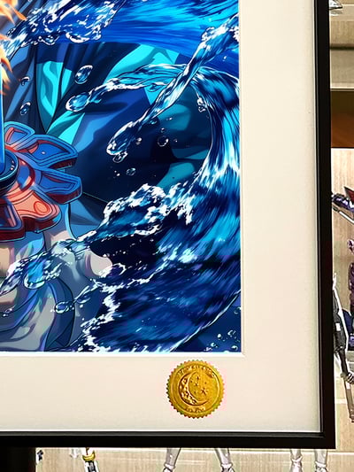 【週邊】星空工作室－鬼滅之刃 水與火炭治郎 裝飾畫4