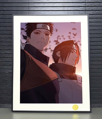 【週邊】H2工作室－火影忍者 止水鼬 裝飾畫2