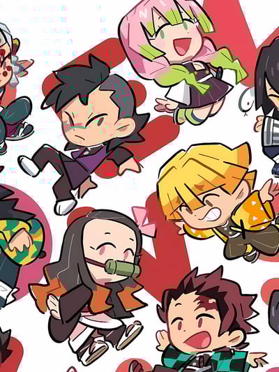 【週邊】星空工作室－鬼滅之刃 Q版鬼滅 無限城篇 裝飾畫4