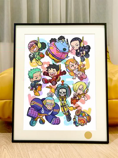 【週邊】星空工作室－海賊王 Q版蛋頭島 裝飾畫1