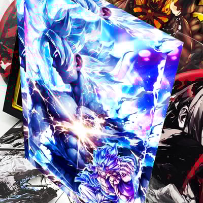 【週邊】阿喵畫社-超藍孫悟空卡磚3