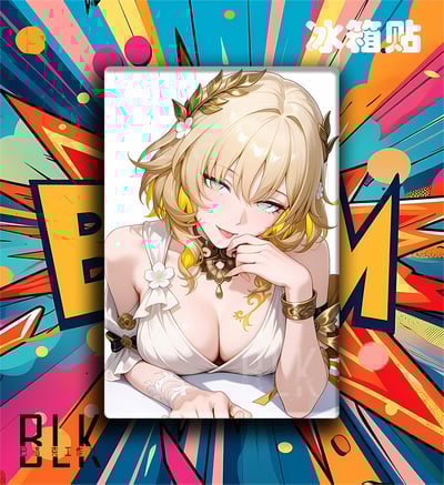 【週邊】巴洛克－崩壞 星穹鐵道 俏皮阿格萊雅 裝飾畫 & 冰箱貼5