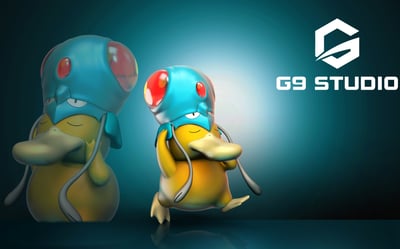 【寶可夢】G9 STUDIO-抽象可達鴨1