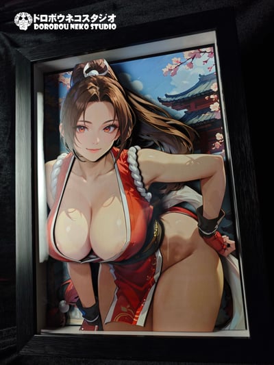 【週邊】泥棒貓工作室-不知火舞 立體裝飾畫3