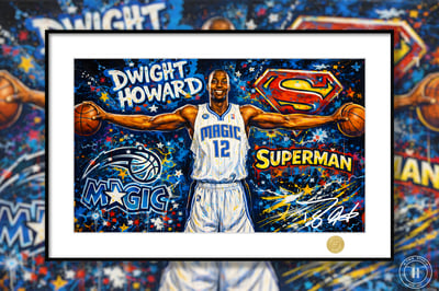 【週邊】H2工作室－NBA 魔獸霍華德 奧蘭多魔術 裝飾畫1