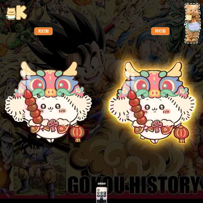 【週邊】阿喵畫社-舞獅烏薩奇燈帶畫1