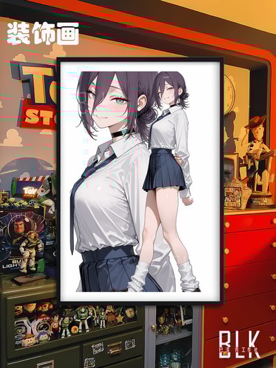 【週邊】巴洛克－鏈鋸人 蕾塞同學 裝飾畫&冰箱貼5