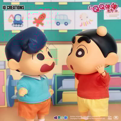 【正版授權】IO CREATIONS-蠟筆小新 QQ彈彈系列 小新 軟膠可動玩偶11