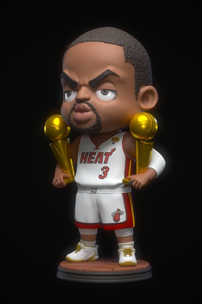 【運動明星】M3工作室-NBA 熱火 韋德9