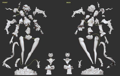 【原創授權】明岩北 MYNorth-山海 白澤（白模）9