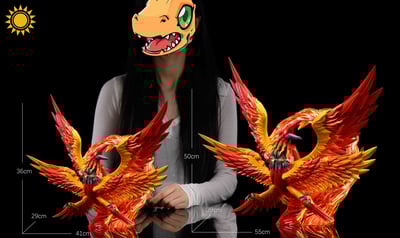 【數碼寶貝】太陽模玩-四聖獸系列 第三彈 朱雀獸4