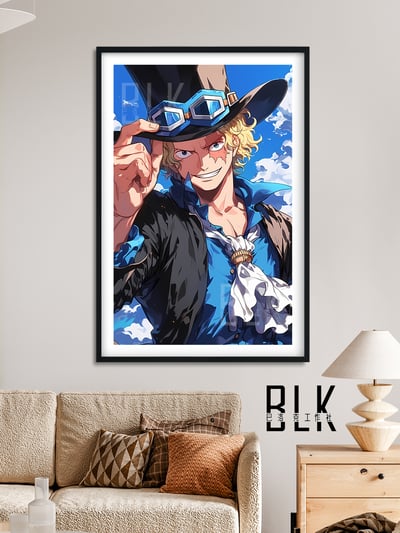 【週邊】巴洛克－海賊王 薩博 裝飾畫 & 冰箱貼5