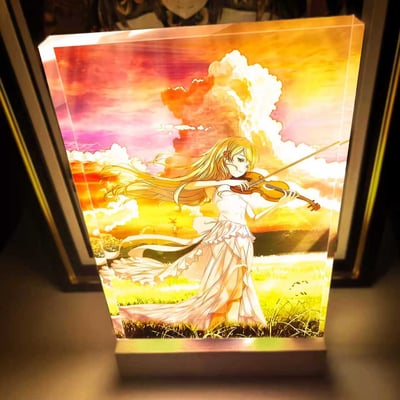 【週邊】阿喵畫社－四月是你的謊言 宮園薰 發光卡磚2